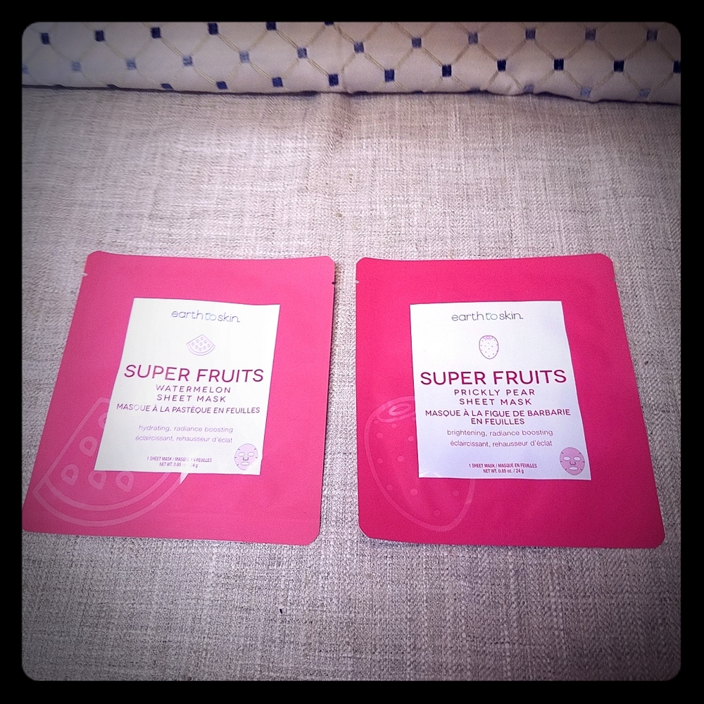 🆕️Earth To Skin Superfruits Facial Masks